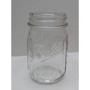 Ball Mason Canning Jar MORNING GLORY Flower Pint Special Edition 1970s Vintage